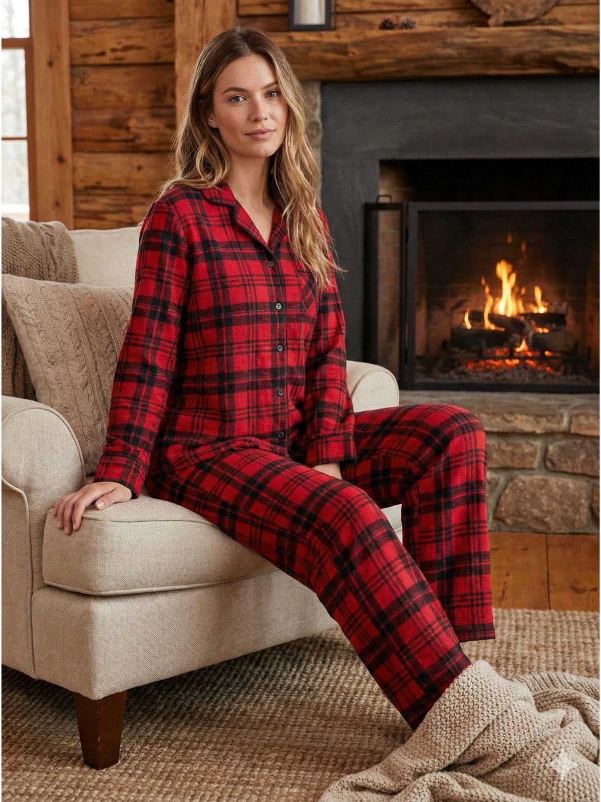 Pijama de Flanela Aconchegante
