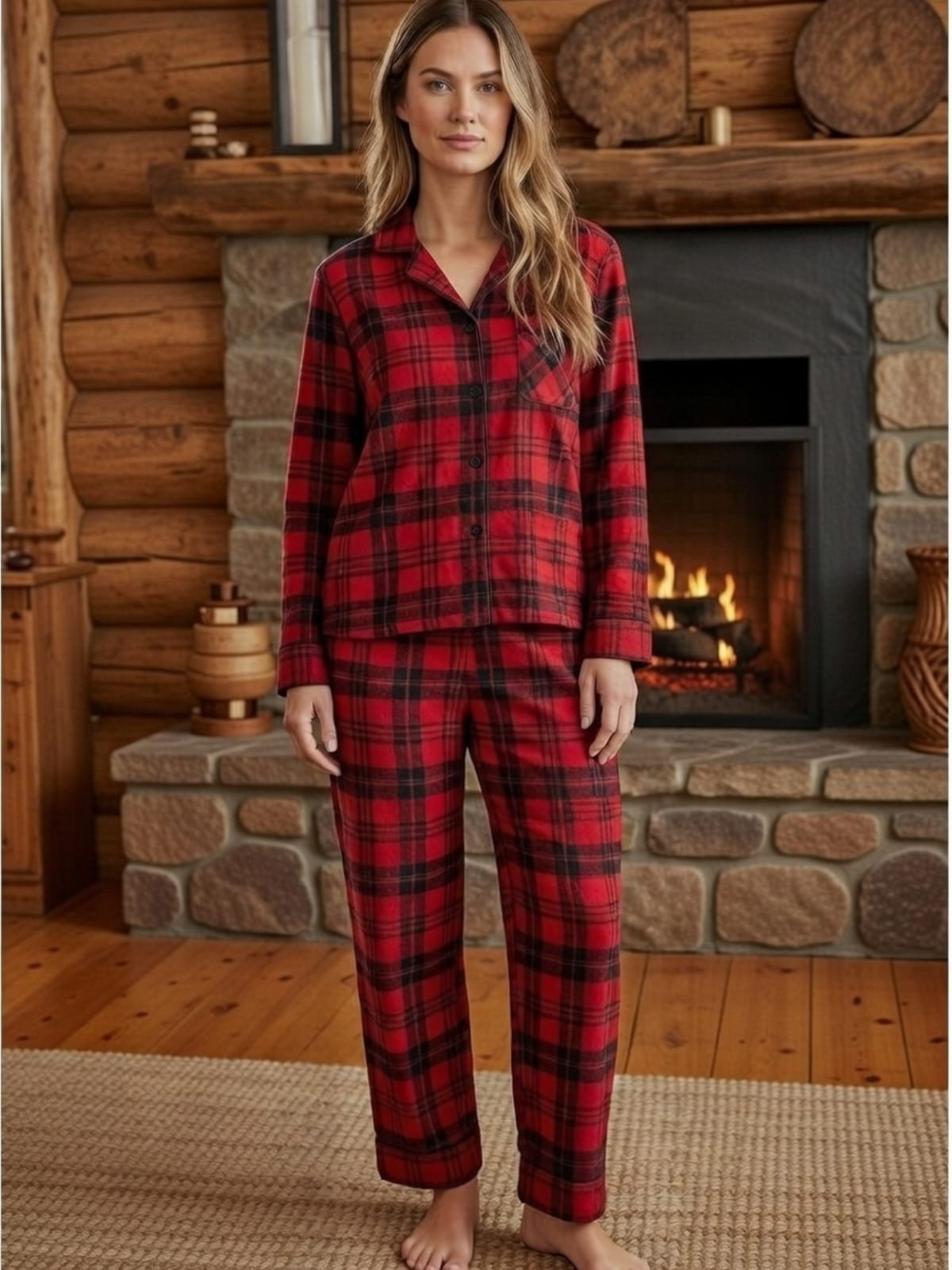 Pijama de Flanela Aconchegante